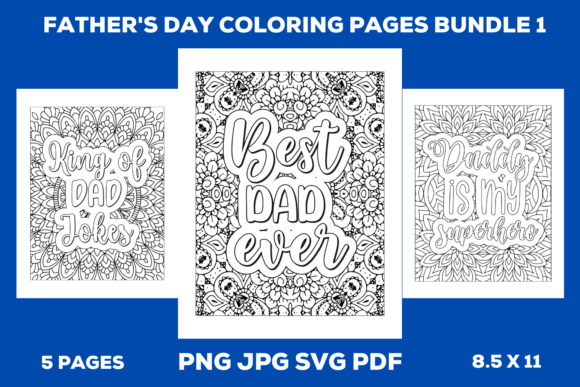 Download Father's Day Coloring Pages Bundle 1 - Bundle Collection