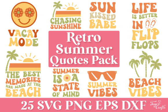 Download Retro Hippie Summer SVG Bundle - Bundle Collection