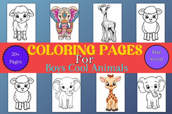 Download Coloring Pages for Boys Cool Animals - Boys Collection