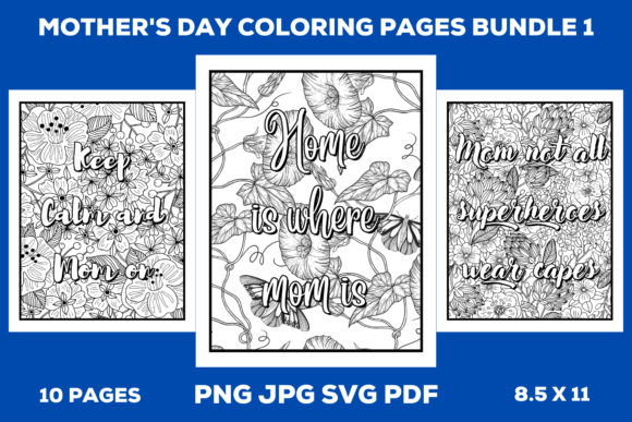 Download Mother's Day Coloring Pages Bundle 1 - Bundle Collection