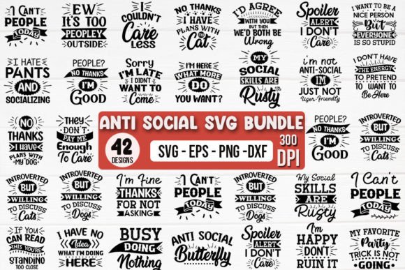 Download Anti Social SVG Bundle - Bundle Collection