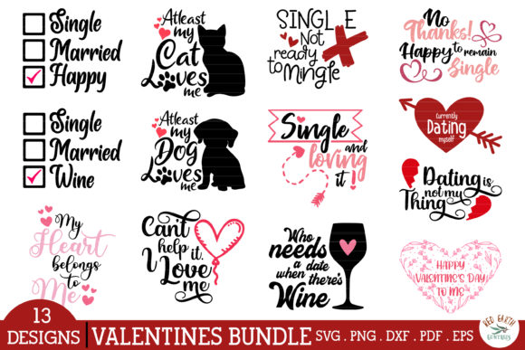 Download Anti Valentines Day Quotes Bundle SVG - Bundle Collection