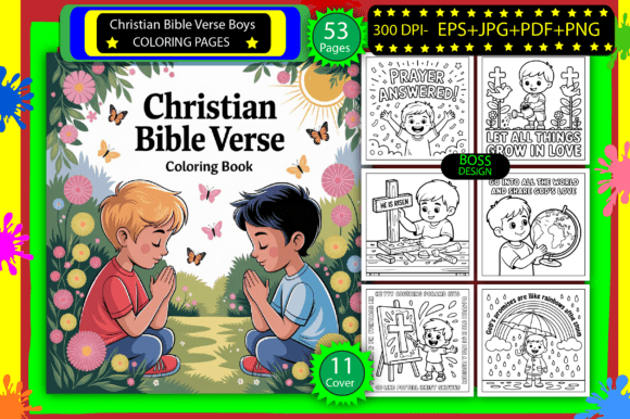 Download Christian Bible Verse Boys Coloring Page - Boys Collection