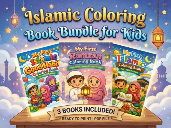Download Islamic Coloring Book Bundle for Kids - Bundle Collection