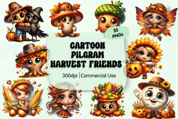 Download Pilgrim Harvest Clipart Bundle - Bundle Collection