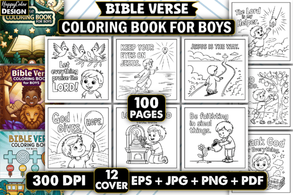 Download Bible Verse Coloring Book for Boys - Boys Collection