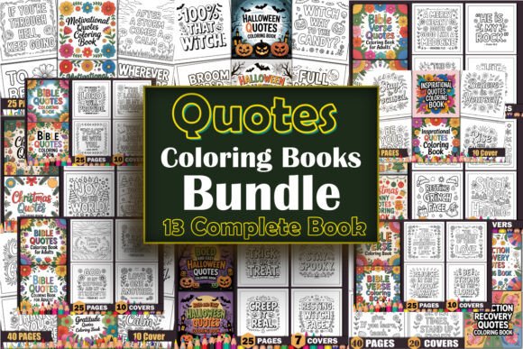 Download Quotes Coloring Books Bundle - Bundle Collection