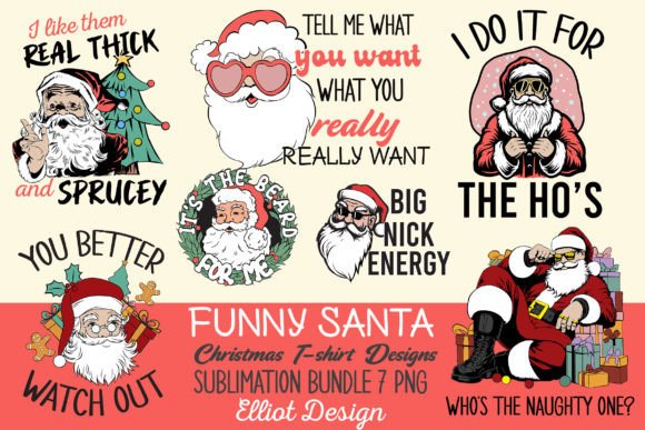 Download Funny Santa Adult Christmas Bundle - Bundle Collection