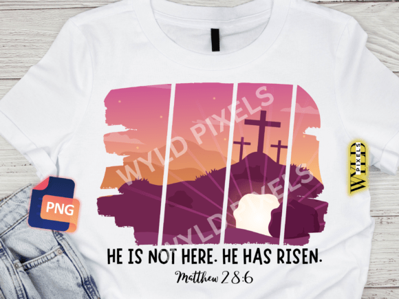 Download He is Risen Shirt Sublimation PNG - Premium Resources