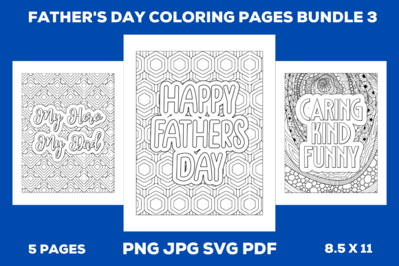 Download Father's Day Coloring Pages Bundle 3 - Bundle Collection