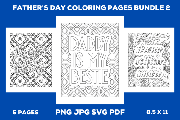 Download Father's Day Coloring Pages Bundle 2 - Bundle Collection