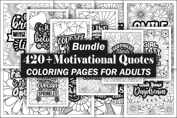 Download Motivational Quotes Coloring Book Bundle - Bundle Collection