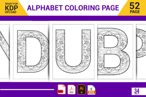 Download Kids Alphabet Coloring Book Bundle - Bundle Collection