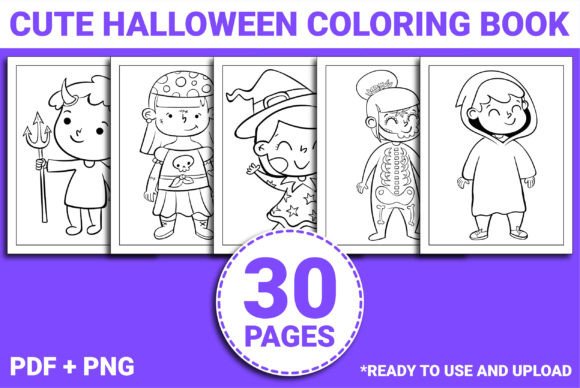 Download CUTE HALLOWEEN COLORING BOOK for KIDS - Halloween coloring book for kids Collection