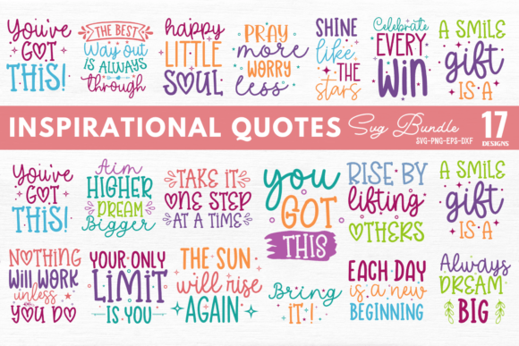 Download Inspirational Quotes SVG Bundle - Bundle Collection