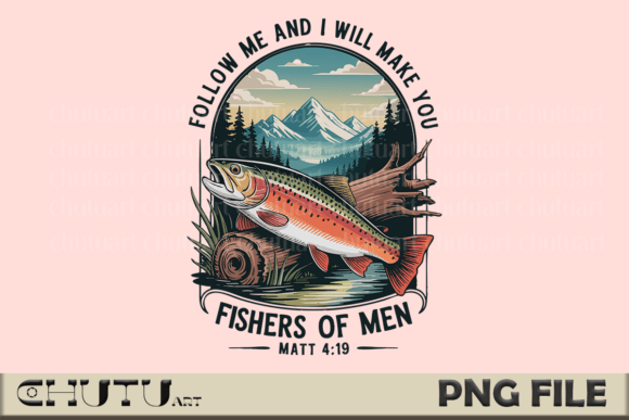 Download Fishers of Men PNG - Bible Verse Art - Bible verse art Collection
