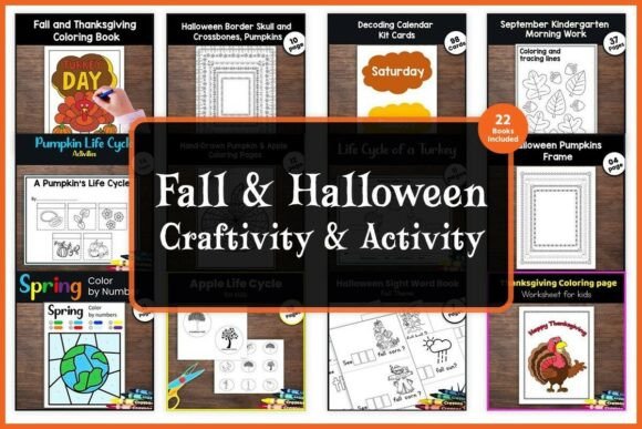 Download Fall &amp; Halloween Crafting &amp; Activities Bundle - Bundle Collection