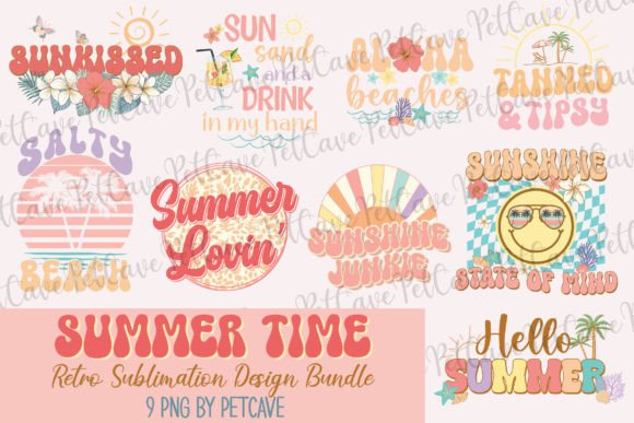 Download Summer Time Retro Sublimation Bundle - Bundle Collection