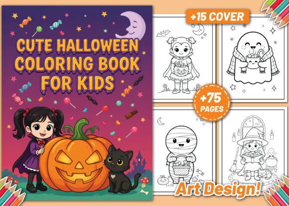 Download Cute Halloween Coloring Book for Kids - Halloween coloring book for kids Collection