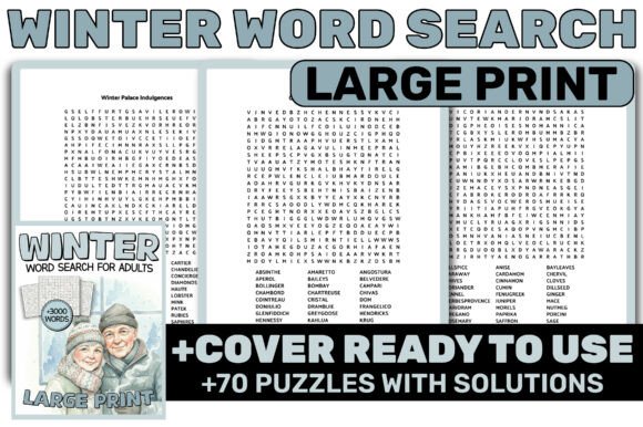 Download WINTER CHRISTMAS WORD SEARCH for ADULTS - Premium Bundle