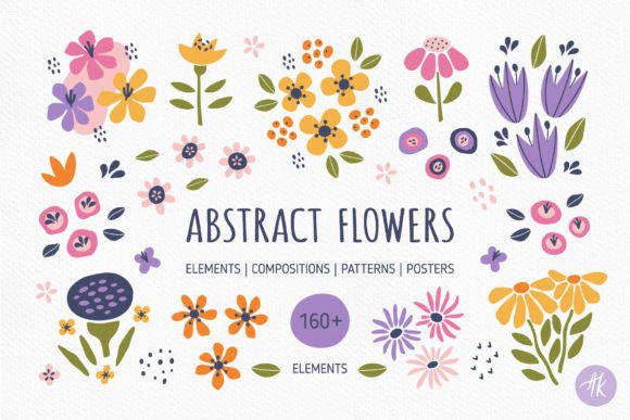 Download Abstract Flowers Bundle - Bundle Collection