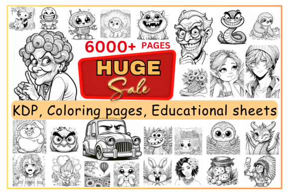 Download KDP Coloring Pages Educational Sheets Bundle - Bundle Collection